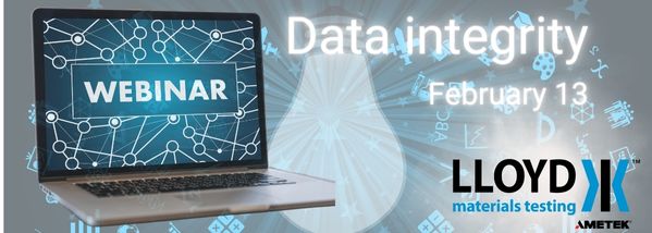 Data integrity webinar material testing