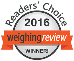 WeighingReview.com的访客评为2016年最佳飞机/机场测力计。